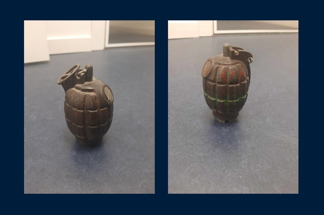 Frit lejde: Håndgranater skal du ikke selv transportere og indlevere