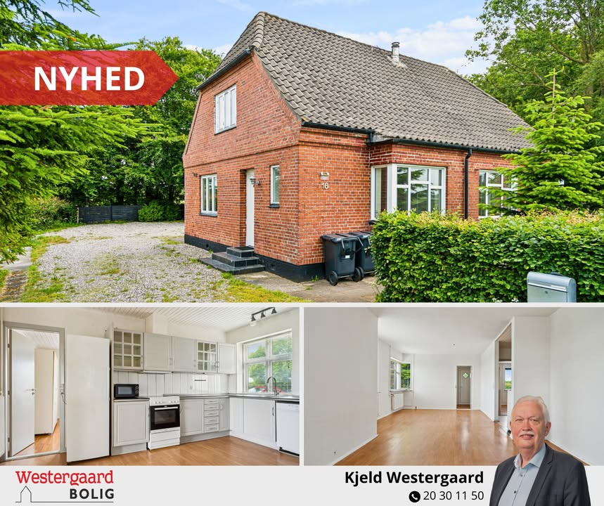 Westergaard Bolig præsenterer: Hyggeligt hus med dyreliv tæt på Hjallerup