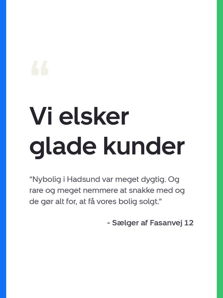 Nybolig Hadsund har solgt boligen på Fasanvej 12
