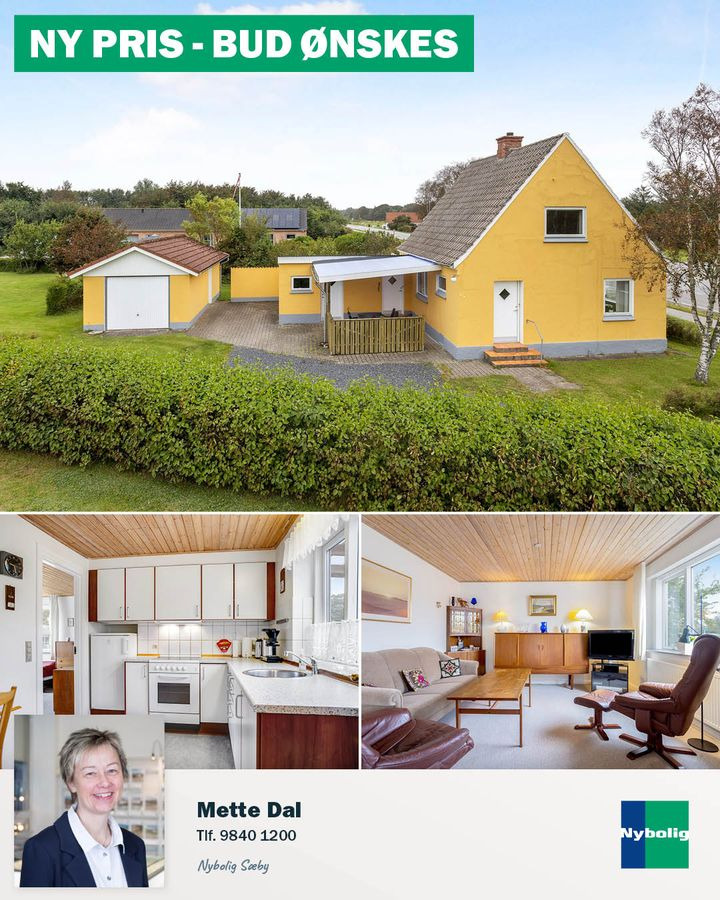 Nybolig Sæby A/S: Nedsat pris på hyggeligt hus i Voersaa med ekstra afslag ved hurtig handel