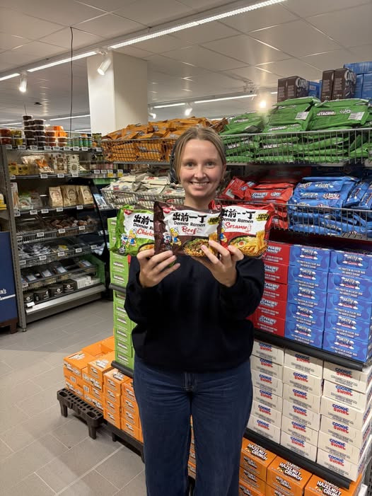 SPAR Skejby sælger Nissin Demae Ramen til 7 kr. pr. pakke