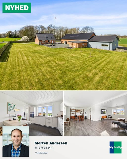 Nybolig Skive I/S præsenterer villa med plads til hobby og natur på Aakjærsvej 57