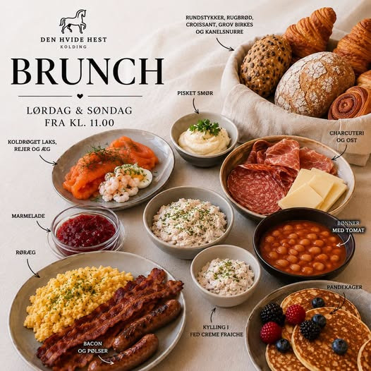 Den Hvide Hest Kolding dækker igen op til brunch