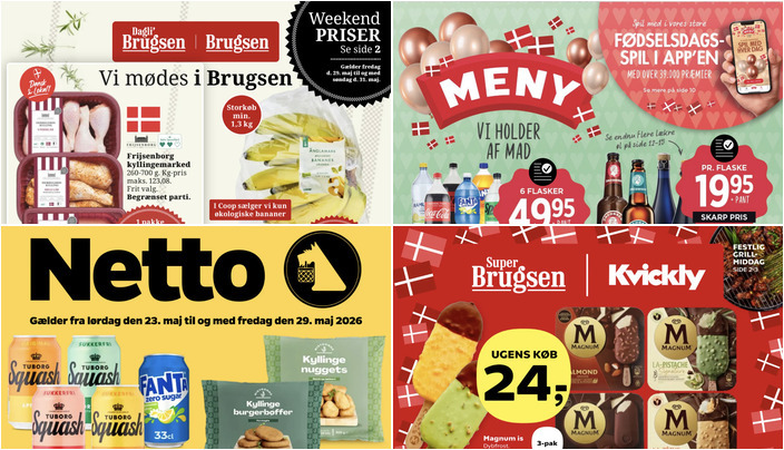 Frisk kylling til 32 kr. og sodavand til 10 kr. - se de lokale tilbud