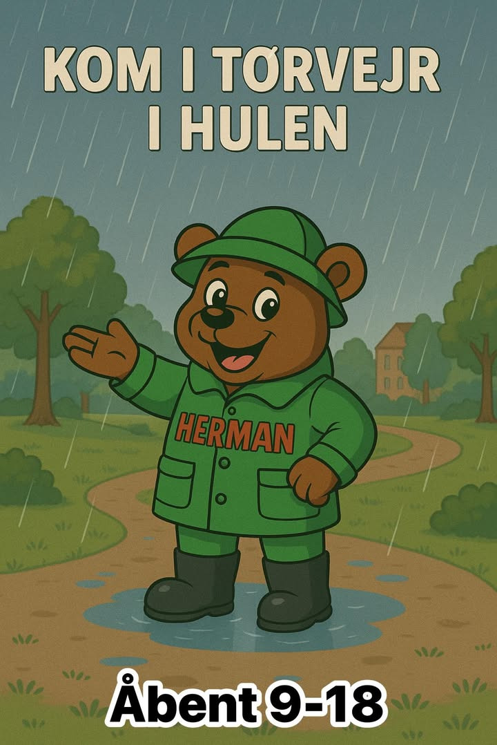 Tag en pause fra regnen i Hermans Hule Thisted i dag