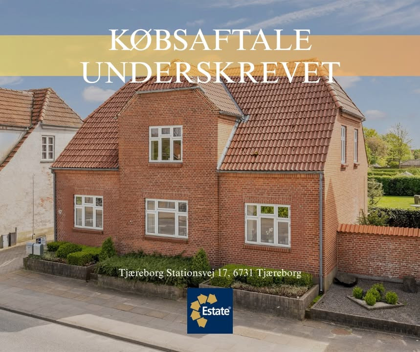 Købsaftale på Tjæreborg Stationsvej 17 underskrevet af ESTATE Robin Thybo Esbjerg & Varde