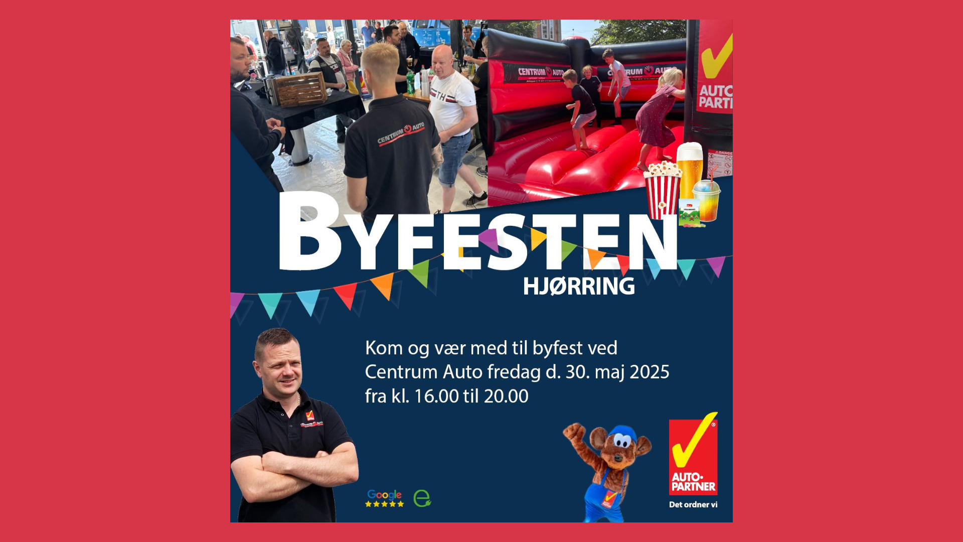 Centrum Auto inviterer til byfest med biler, børneaktiviteter og præmier
