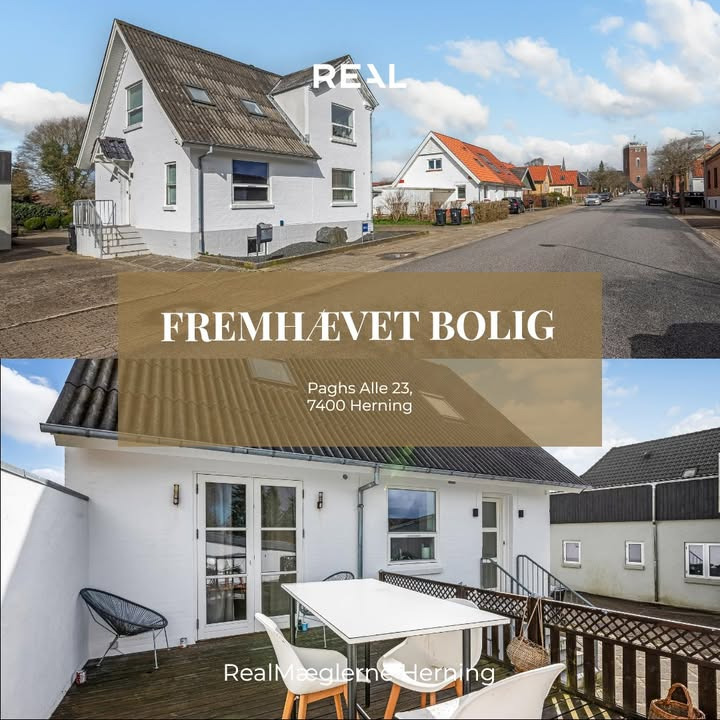 RealMæglerne Herning fremhæver bolig på Paghs Alle 23 til salg