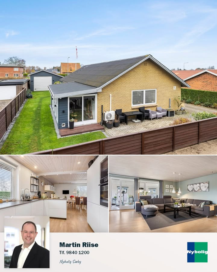 Nybolig Sæby A/S: Flot etplans villa på Fallavej 12 i Sæby med stor garage og skøn have