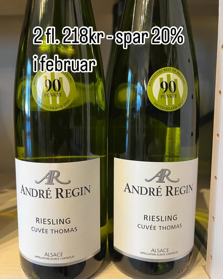 Den gode vino: oplev den ægte aroma i cuvée Thomas Riesling med 20% rabat i februar