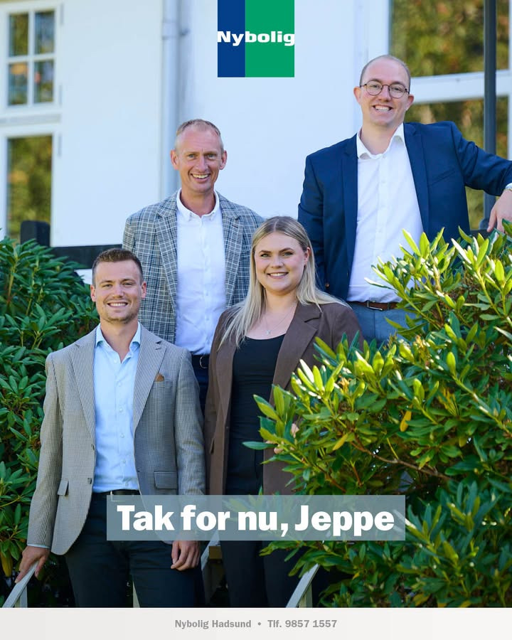 Tak til Jeppe for hans tid hos Nybolig Hadsund