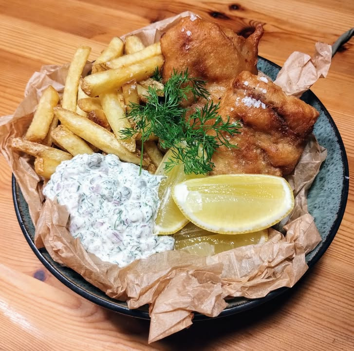 Njordkøkken frister med fish & chips til afhentning på tirsdag