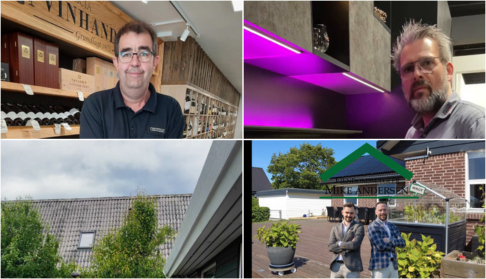 Nyt fra Ejendomsmægler Mike Andersen, FREDERICIA VINHANDEL, BESSMANN KØKKENER og 1 anden