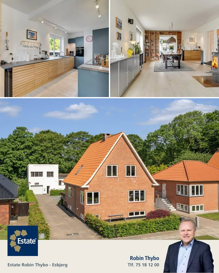 Kombiner hjem og arbejde i moderne ejendom fra ESTATE Robin Thybo Esbjerg & Varde
