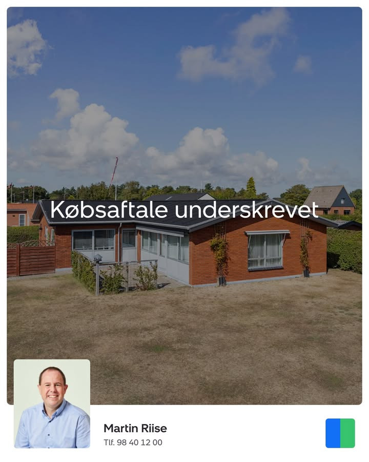 Nybolig Sæby A/S underskriver købsaftale for Toftevænget 29 i Sæby