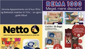 Veronia Appassimento vin til kun 39 kr. og Bakkedal smørbar til 10 kr. - se ugens gode tilbud