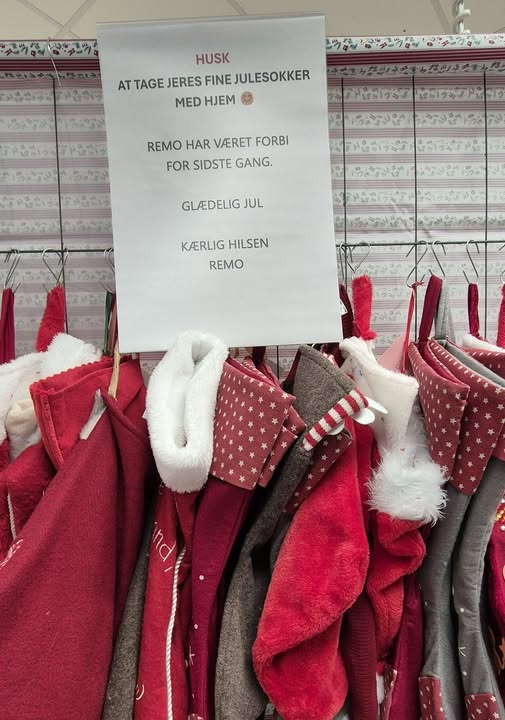 Remo takker for julens flotte julesokker hos REMA 1000 Slots Bjergby