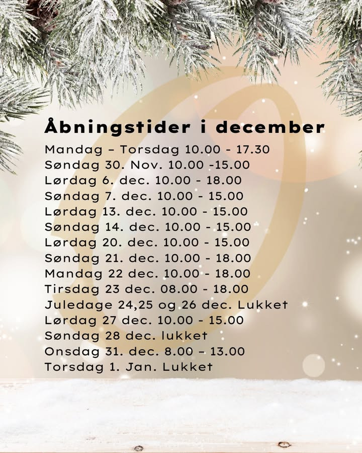 Osten Kolding annoncerer december åbningstider med ekstra åbent op til jul
