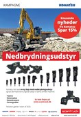 Scantruck A/S tilbyder 15% rabat på Komatsu nedbrydningsudstyr i 2025