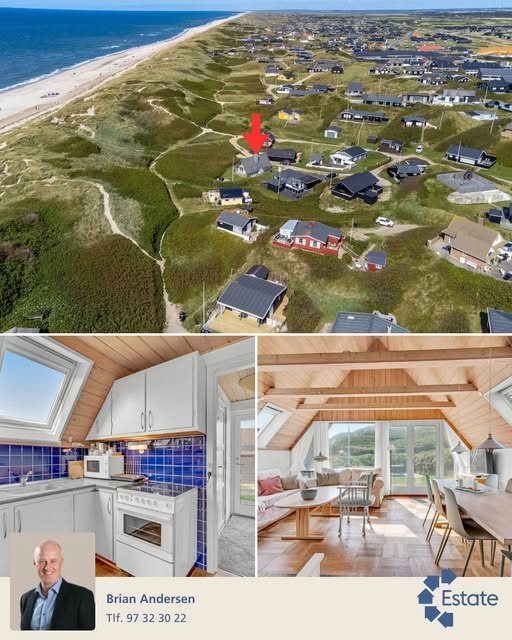Estate Vestjylland præsenterer helårsisoleret fritidsbolig i 1. klitrække