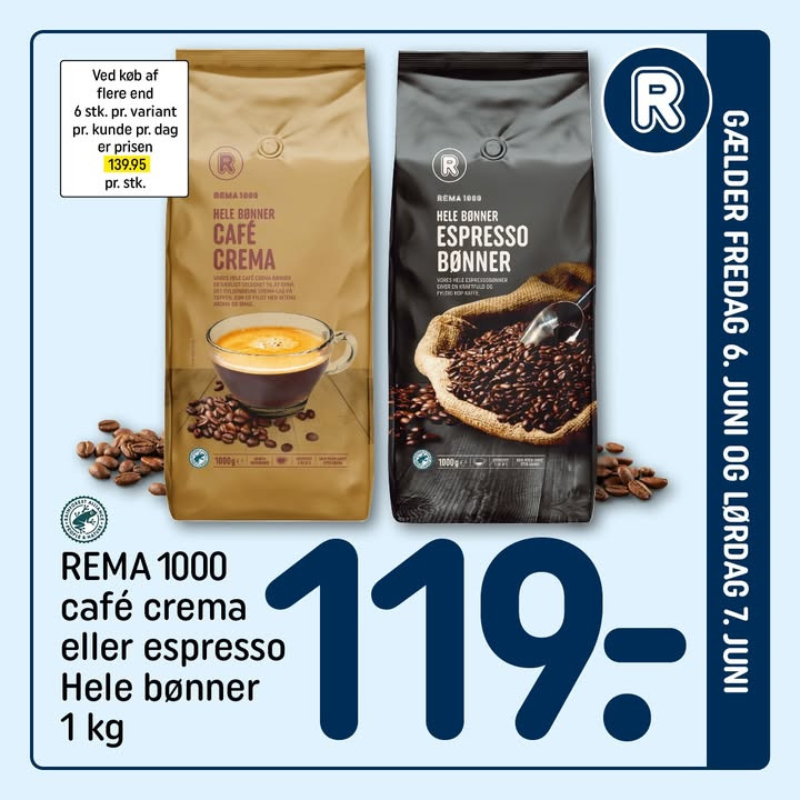 Weekendtilbud fra Rema1000 Gærumvej klar til grundlovsdag fejring