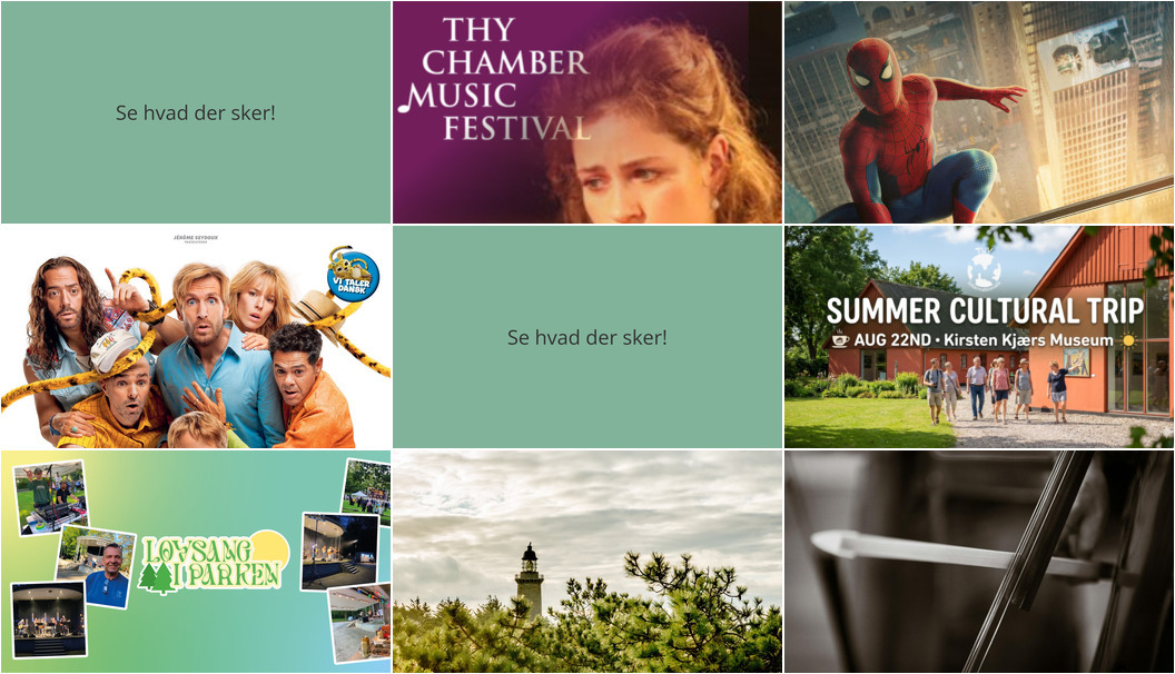 Weekend i Thy: Oplev musik, film og kulturelle udflugter