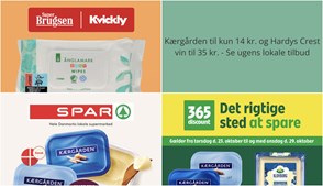 Kærgården til kun 14 kr. og Hardys Crest vin til 35 kr. - Se ugens lokale tilbud
