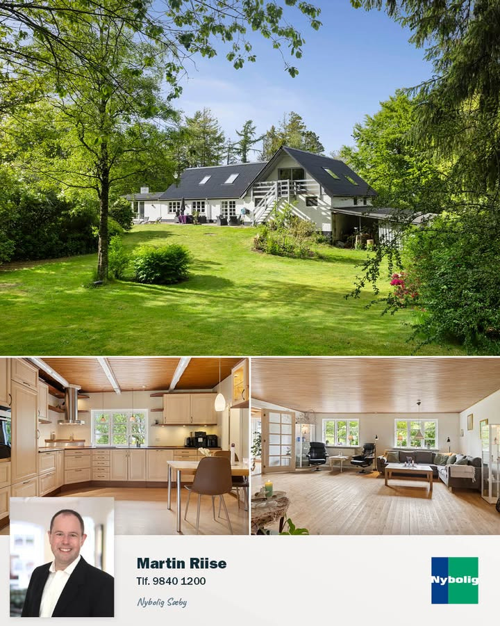 Charmerende lystejendom med 23.703 m² grund til salg hos Nybolig Sæby A/S