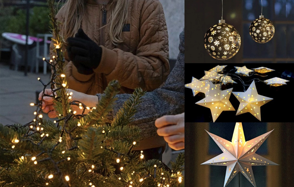 Hyggelig (jule)belysning til mørke tider hos XL-BYG Tømmergaarden Viborg