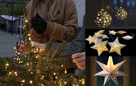 Hyggelig (jule)belysning til mørke tider hos XL-BYG Tømmergaarden Viborg