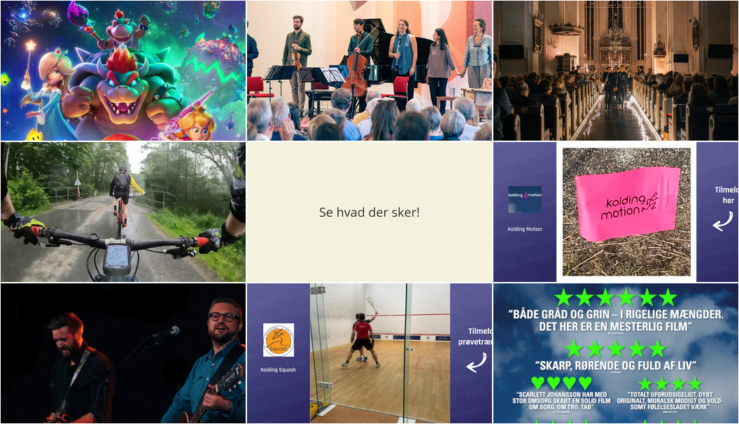 Oplev Kolding denne weekend: Fra animationsfilm til levende musik