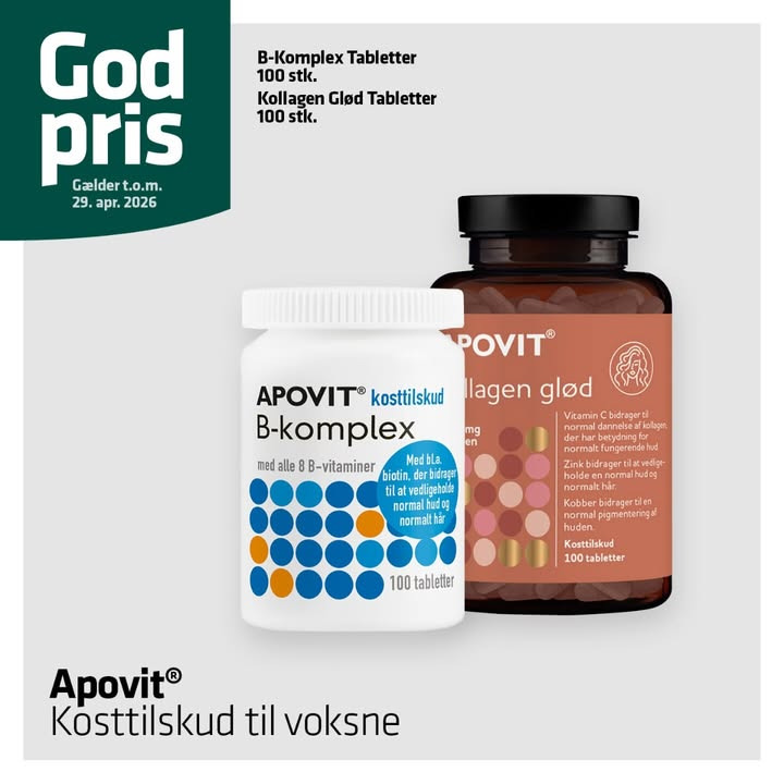 Ikast Apotek tilbyder gode priser på Apovit kosttilskud til voksne