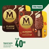 Magnum ispinde til 40 kr. hos Min Købmand, Nim fra 13. til 19. juli 2024