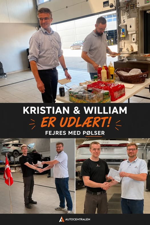 Autocentralen Viborg fejrer to udlærte lærlinge på 14 dage