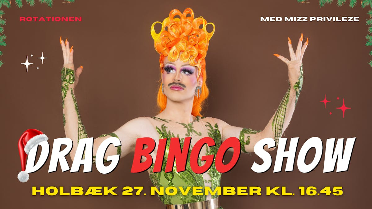 Mizz Privileze bringer glitter og glamour til Holbæk med drag bingo