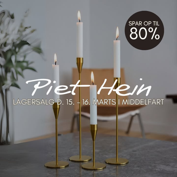 Spar op til 60% på Piet Hein designs til lagersalg i Middelfart med Lagersalg.com