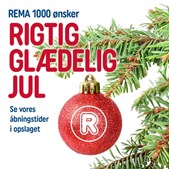 Rema1000 Gærumvej informerer om åbningstider i juledagene