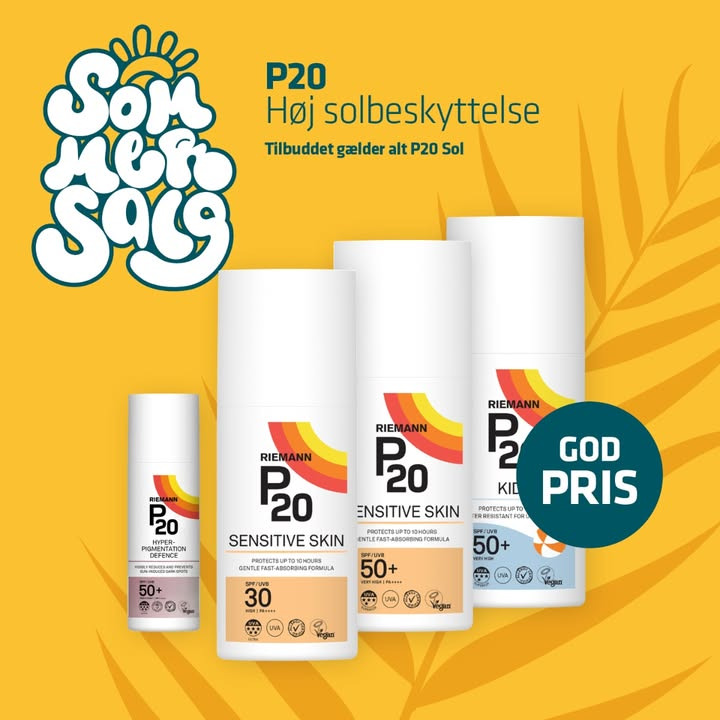 Lystrup Apotek har god pris på Riemann P20 Sensitive Face SPF50+
