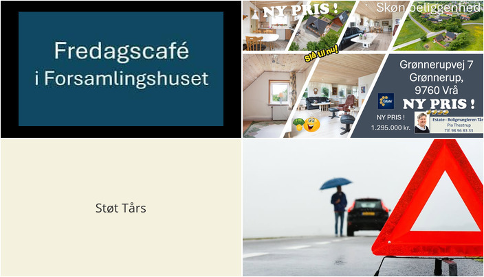 Nyt fra Tårs Forsamlingshus , Tårs Autoteknik og Estate Boligmægleren Tårs