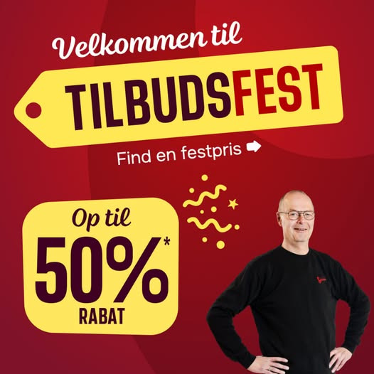 Skousen Grenaa holder tilbudsfest med op til 50% rabat