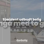 Sjældent udbudt bolig i Langå med to udhuse fra danbolig Randers