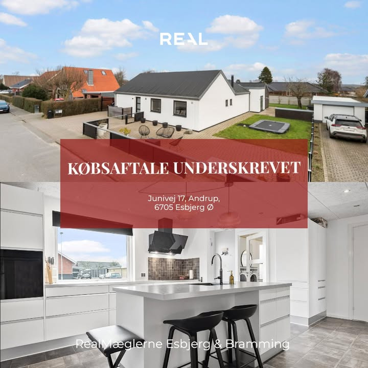 RealMæglerne Esbjerg og Bramming sælger bolig på Junivej 17 i Esbjerg Ø