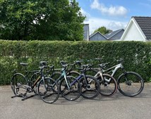 Per P. Cykler klar til udlevering af racere og E-MTB i Snejbjerg