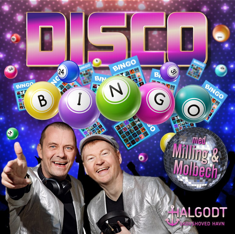 DiscoBingo aften på Halgodt: En festlig aften med Milling & Molbech