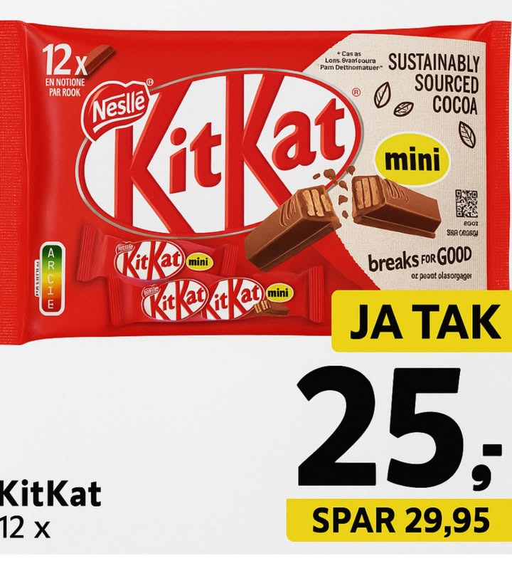 Meny Hobro tilbyder KitKat mini til en stærkt nedsat pris