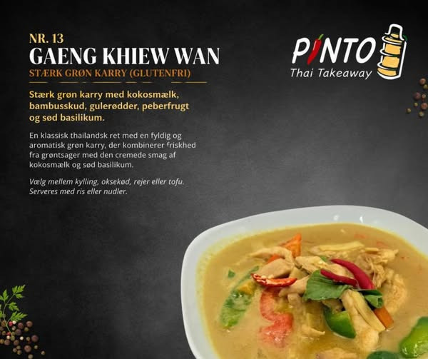 Pinto Thai Take Away præsenterer nr. 13 – Gaeng Khiew Wan