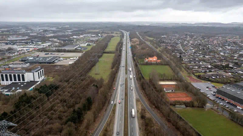 Tunnelen ved Petersmindevej spærres i to døgn på grund af motorvejsudvidelse nordvest for Kolding