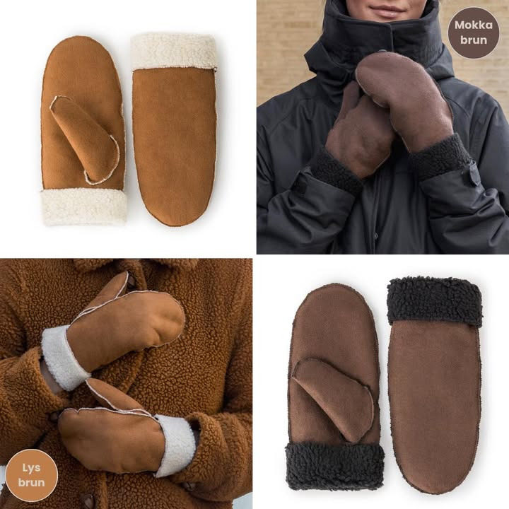 Varme og stilfulde Teddy luffer på tilbud hos Min Købmand Øster Bjerregrav