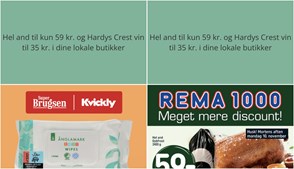 Hel and til kun 59 kr. og Hardys Crest vin til 35 kr. i dine lokale butikker