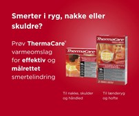 Herning Løve Apotek anbefaler ThermaCare varmeomslag til smertelindring